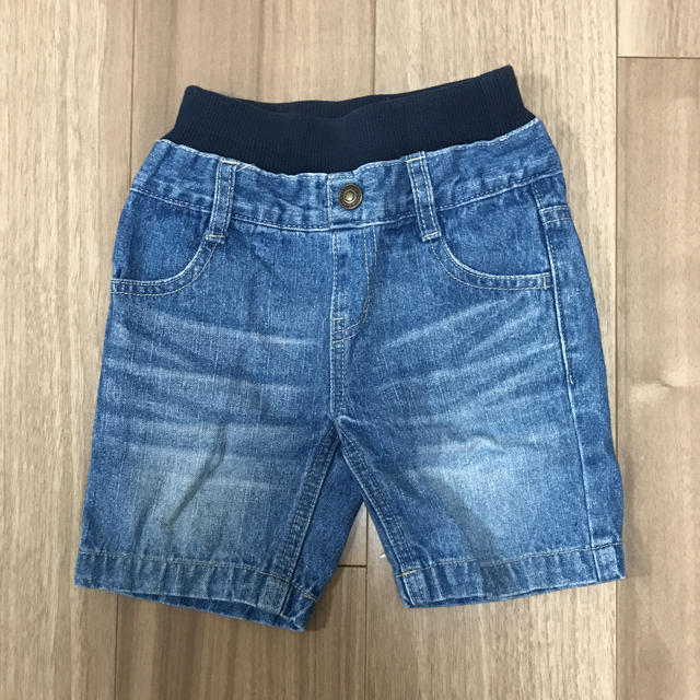 petit main(プティマイン)のpetit main デニムショートパンツ 80-90 キッズ/ベビー/マタニティのキッズ服男の子用(90cm~)(パンツ/スパッツ)の商品写真