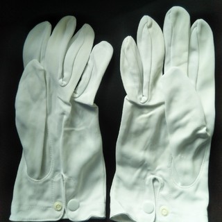 東レ、ナイロン100%白手袋(LLサイズ、黄ばみ有り、25㎝)(手袋)