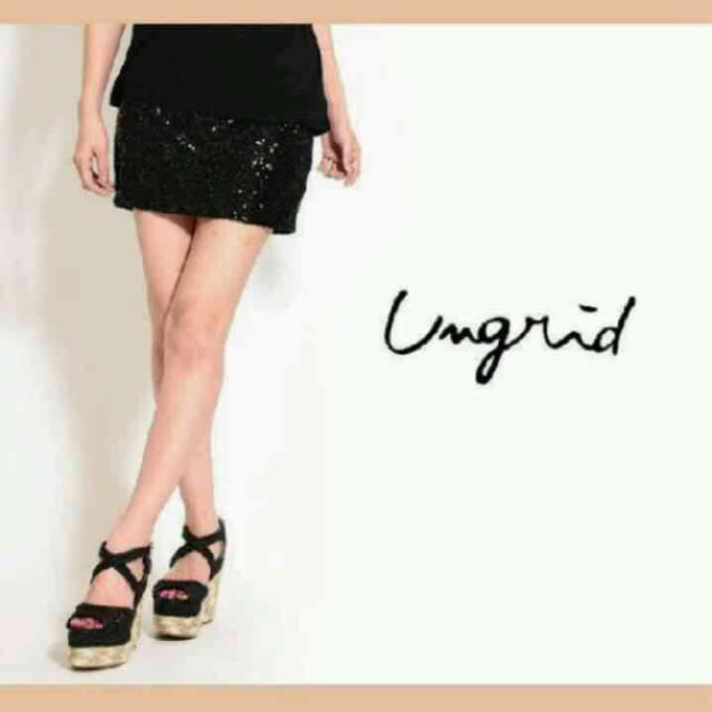 Ungrid(アングリッド)のスパンコールミニSK スカート レディースのスカート(ミニスカート)の商品写真