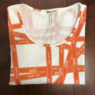 エルメス(Hermes)のエルメスＴシャツ リボン柄(Tシャツ(半袖/袖なし))