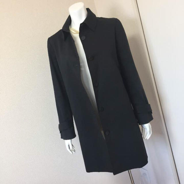 LANVIN(ランバン)のLANVIN COLLECTION ランバン ステンカラー コート ベルト付 レディースのジャケット/アウター(トレンチコート)の商品写真