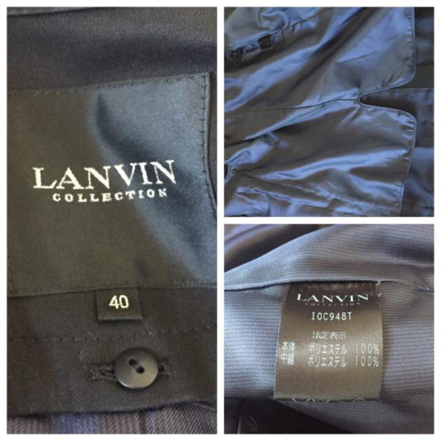 LANVIN(ランバン)のLANVIN COLLECTION ランバン ステンカラー コート ベルト付 レディースのジャケット/アウター(トレンチコート)の商品写真