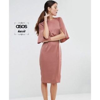 エイソス(asos)のASOS、膝丈ワンピース、美品(ひざ丈ワンピース)