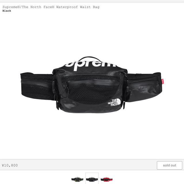 Supreme(シュプリーム)のSupreme x the north face  waist bag メンズのバッグ(バッグパック/リュック)の商品写真