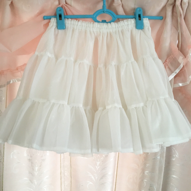 パニエ 白 レディースのスカート(ミニスカート)の商品写真