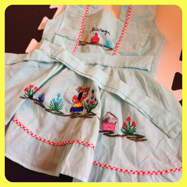 エプロン風♡ワンピース キッズ/ベビー/マタニティのキッズ服女の子用(90cm~)(その他)の商品写真