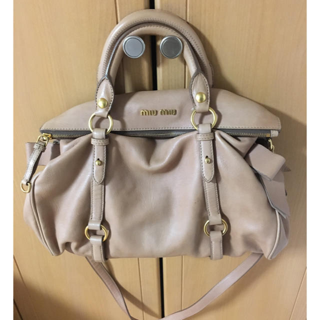 【美品】miumiu レザー2way ハンドバッグ