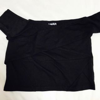 アナップ(ANAP)の【期間限定！最終値下げ】ANAP トップス クロスデザイン♥︎(カットソー(半袖/袖なし))