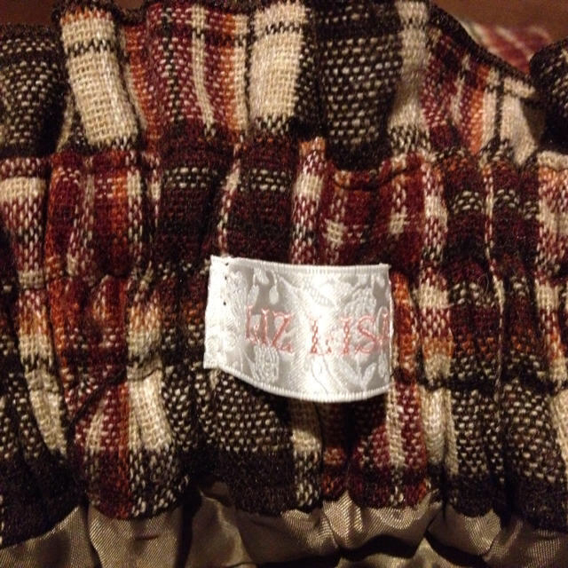 LIZ LISA(リズリサ)のLIZ LISA 茶色の後りぼんスカート レディースのスカート(ミニスカート)の商品写真