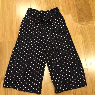 ザラ(ZARA)のザラ 水玉柄 ガウチョパンツ(カジュアルパンツ)