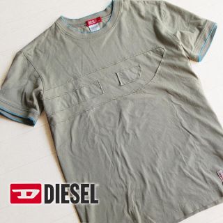 ディーゼル(DIESEL)の美品 XLサイズ ビッグロゴ 半袖Tシャツ カーキ(Tシャツ(半袖/袖なし))