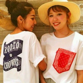 ロデオクラウンズ(RODEO CROWNS)の新品✩RODEO CROWNS*RCWB*RCSリボロゴビッグTシャツ(Tシャツ(半袖/袖なし))