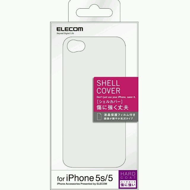 ELECOM(エレコム)のiPhone SE/5s/5用シェルカバー　クリア スマホ/家電/カメラのスマホアクセサリー(iPhoneケース)の商品写真