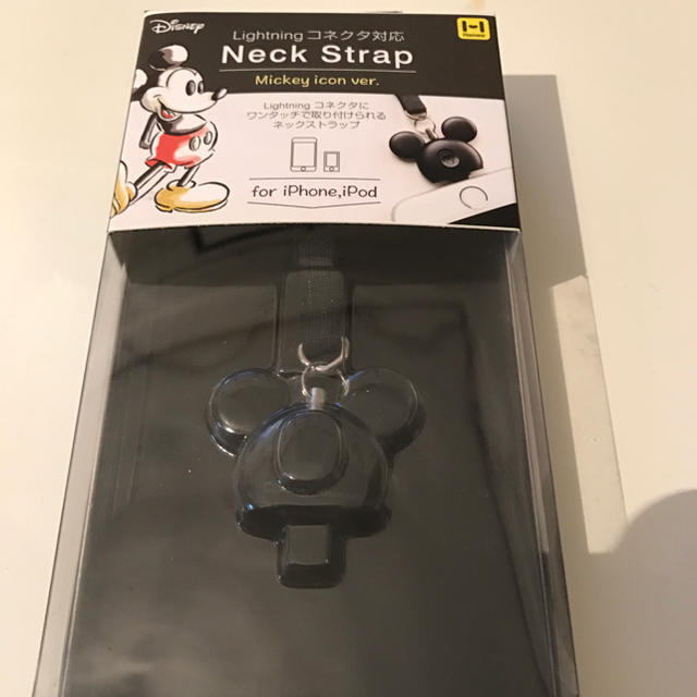 Disney(ディズニー)のネックストラップミッキー スマホ/家電/カメラのスマホアクセサリー(ネックストラップ)の商品写真