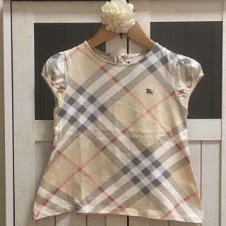 バーバリー(BURBERRY)のBURBERRY✴︎バーバリーノバチェックパフスリーブカットソーTシャツ三陽商会(Tシャツ/カットソー)