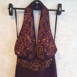 ゴールドラメロングドレス(その他ドレス)