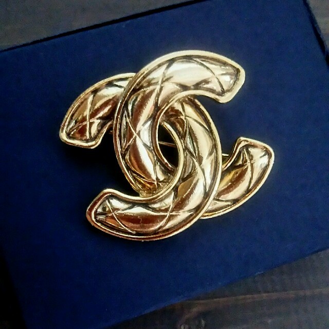 ヴィンテージCHANEL マトラッセ ブローチ-