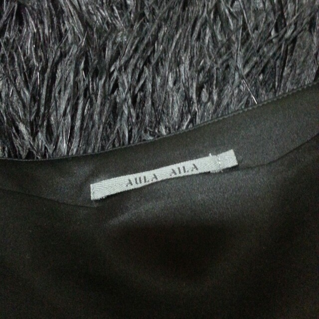 AULA AILA(アウラアイラ)のフェザーシルクスカート レディースのスカート(ミニスカート)の商品写真