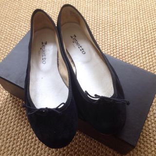 レペット(repetto)のレペット repetto バレエシューズ 黒 スエード 38(バレエシューズ)