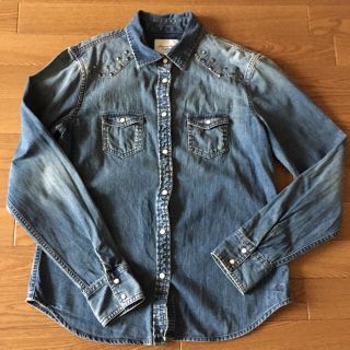 アメリカンイーグル(American Eagle)の★アメリカンイーグル★デニムシャツ★M★美品★(シャツ/ブラウス(長袖/七分))