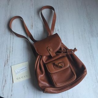 グッチ(Gucci)のGUCCI＊レザーリュック(リュック/バックパック)