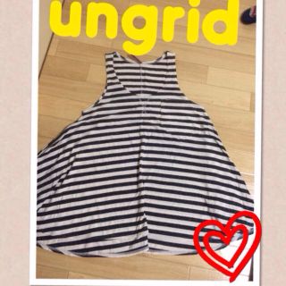 アングリッド(Ungrid)のungridポケット付ボーダーワンピ(ミニワンピース)