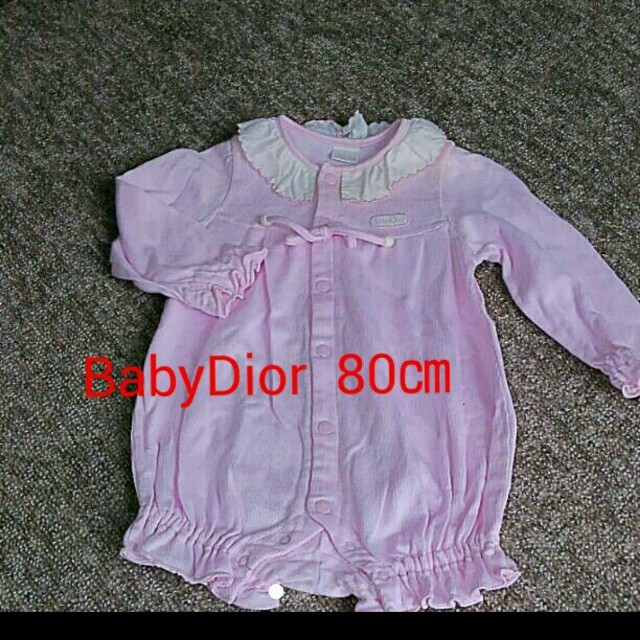 baby Dior(ベビーディオール)のBabyDior ロンパース 80㎝ キッズ/ベビー/マタニティのベビー服(~85cm)(ロンパース)の商品写真