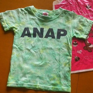 アナップ(ANAP)の【mam様専用】ANAP タイダイ柄 Tシャツ 100(Tシャツ/カットソー)