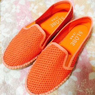 スローブイエナ(SLOBE IENA)のSLOBE IENA 新品未使用 メッシュスリッポン👟(スリッポン/モカシン)