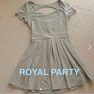 ロイヤルパーティー(ROYAL PARTY)のROYAL PARTY♡背中開き半袖ミニワンピ(ミニワンピース)