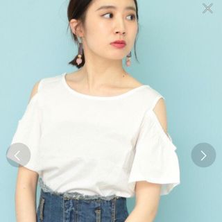 ミスティック(mystic)の美咲様専用♡新品♡mystic♡肩あきフレアT♡ホワイト♡Free(Tシャツ(半袖/袖なし))