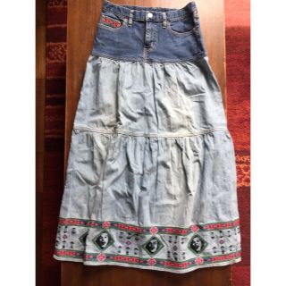 HYSTERIC GLAMOUR - ヒステリックグラマー 切り替え刺繍デニム