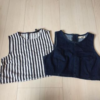 フォーエバートゥエンティーワン(FOREVER 21)の美品 Forever21 トップス 2着セット(カットソー(半袖/袖なし))