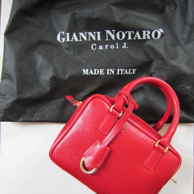 専用☆新品GIANNI NOTARO CAROL J.ミニボストン(ストラップ付 レディースのバッグ(ハンドバッグ)の商品写真