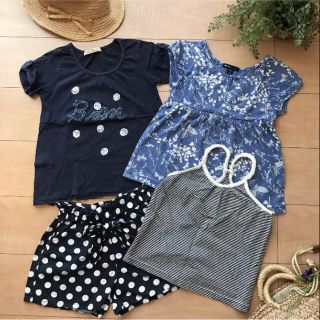 ギャップキッズ(GAP Kids)のGAP グローバルワーク 100〜120ぐらい ４枚セット(Tシャツ/カットソー)