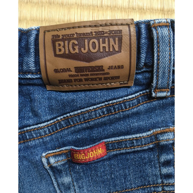 BIG JOHN(ビッグジョン)のデニム  120  ハーフ丈 キッズ キッズ/ベビー/マタニティのキッズ服女の子用(90cm~)(パンツ/スパッツ)の商品写真