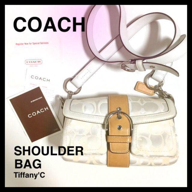 COACH(コーチ)の美品★COACH ショルダーバッグ 白 レディースのバッグ(ショルダーバッグ)の商品写真