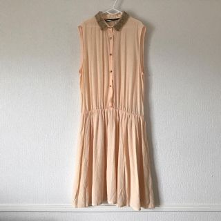 ザラ(ZARA)のSALEザラ ノースリーブ シャツワンピ(ミニワンピース)