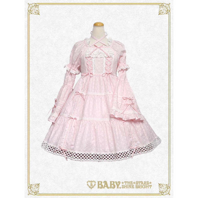 BABY,THE STARS SHINE BRIGHT(ベイビーザスターズシャインブライト)の新品！ baby the stars 下妻物語 はわせドール ピンク ワンピース レディースのワンピース(ひざ丈ワンピース)の商品写真