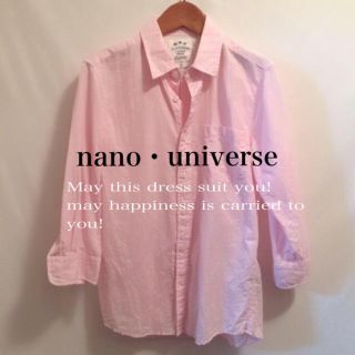 ナノユニバース(nano・universe)のピンクシャツ♡(シャツ/ブラウス(長袖/七分))