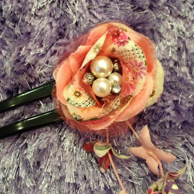 浴衣 髪飾り ヘアアクセ ピンク 和服の通販 By ミルキーショプ ラクマ