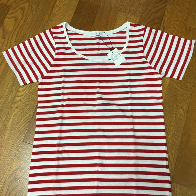 赤白ボーダーTシャツ 新品 レディースのトップス(Tシャツ(半袖/袖なし))の商品写真