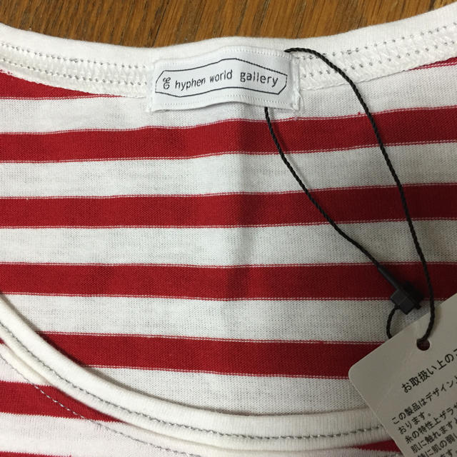 赤白ボーダーTシャツ 新品 レディースのトップス(Tシャツ(半袖/袖なし))の商品写真