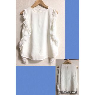 ルシェルブルー(LE CIEL BLEU)の専用 ルシェルブルー フリンジtops 38 フリー(シャツ/ブラウス(半袖/袖なし))