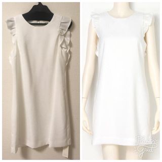 スナイデル(SNIDEL)の♡新品♡snidel リネンフリルミニワンピース (ひざ丈ワンピース)