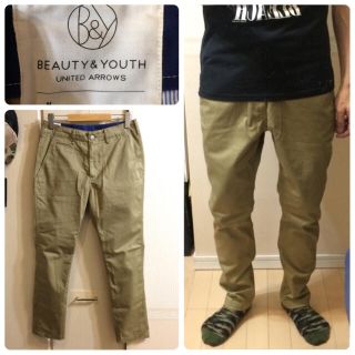 ビューティアンドユースユナイテッドアローズ(BEAUTY&YOUTH UNITED ARROWS)のBEAUTY&YOUTHチノパンテーパードパンツメンズ送料込(チノパン)