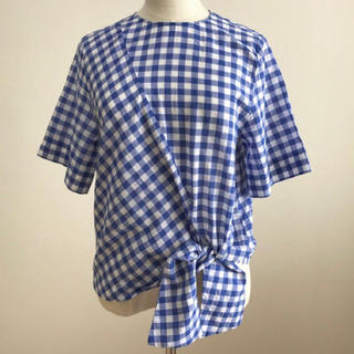 ルシェルブルー(LE CIEL BLEU)のルシェルブルー ギンガムチェックシャツ(シャツ/ブラウス(半袖/袖なし))