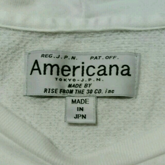 AMERICANA(アメリカーナ)のアメリカーナ 白カットソー レディースのトップス(カットソー(半袖/袖なし))の商品写真