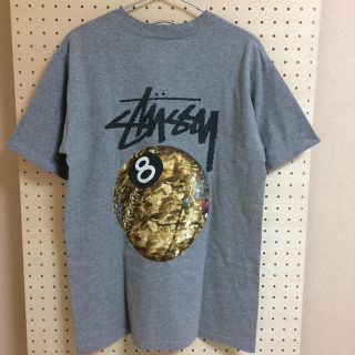 ステューシー(STUSSY)の古着 stussy Ｔシャツ 8ボール ジュエリーデザイン グレー サイズS(Tシャツ/カットソー(半袖/袖なし))