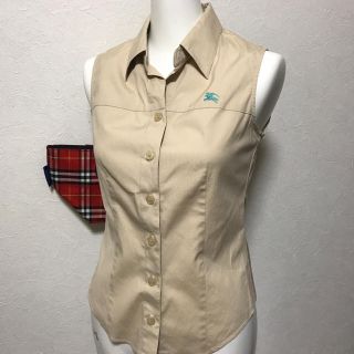 バーバリー(BURBERRY)のBurberry☆ノースリーブシャツⓂ︎(シャツ/ブラウス(半袖/袖なし))